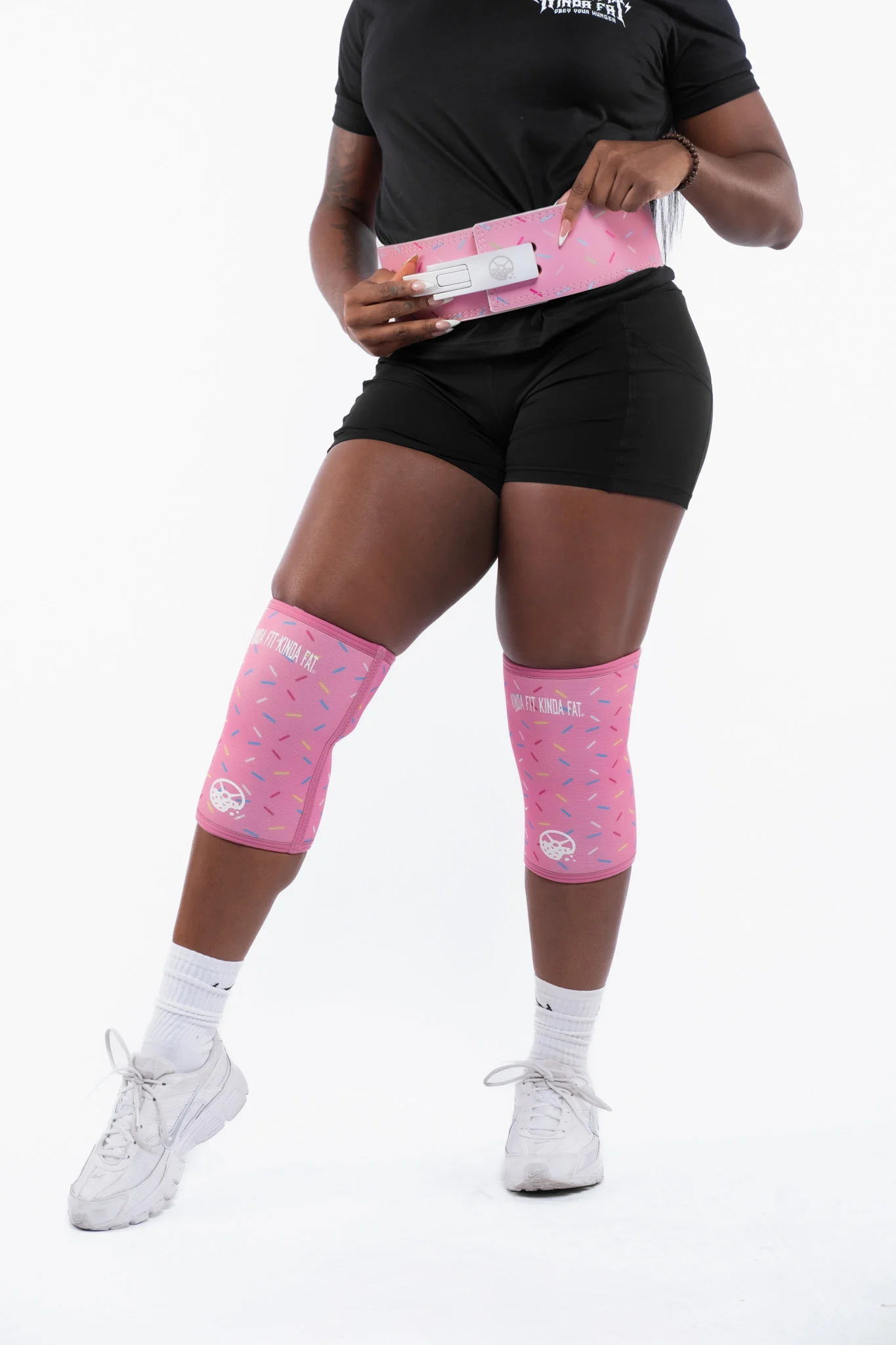 Sprinkle 7MM Knee Sleeves - Pink - Image 3