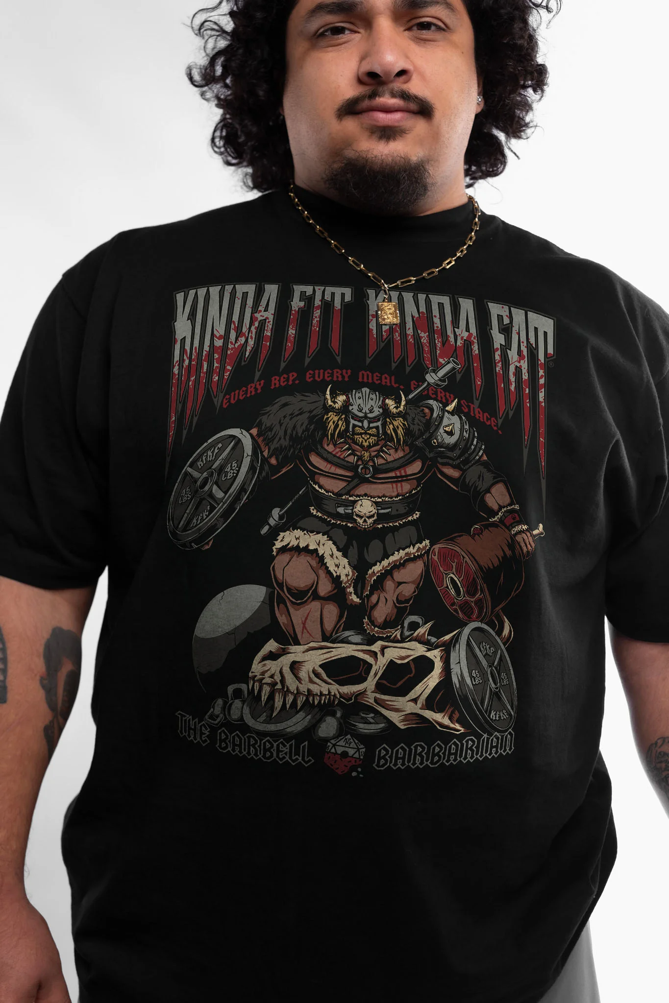 Barbell Barbarian Premium Oversized T-Shirt - Image 5