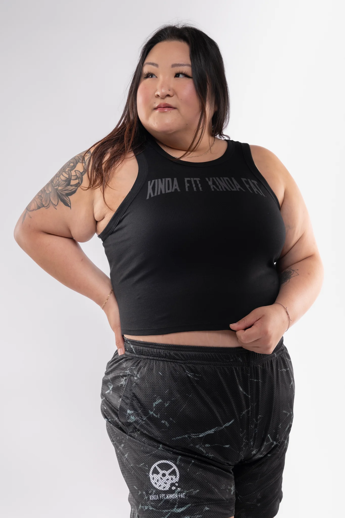Fahrenheit Ribbed Crop Racer Tank - Image 2