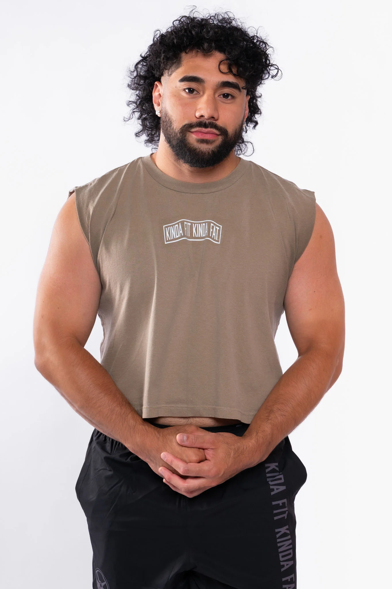 Flex Logo Women's Cropped Muscle Tank - Image 4