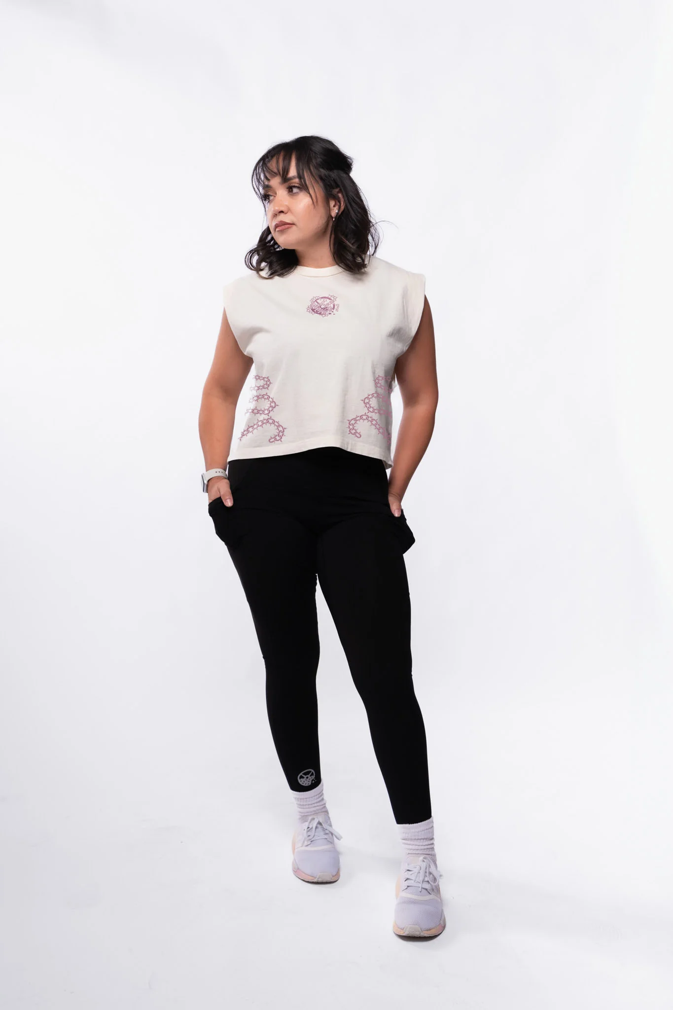 Food Chain Women's Cropped Muscle Tank - Image 3