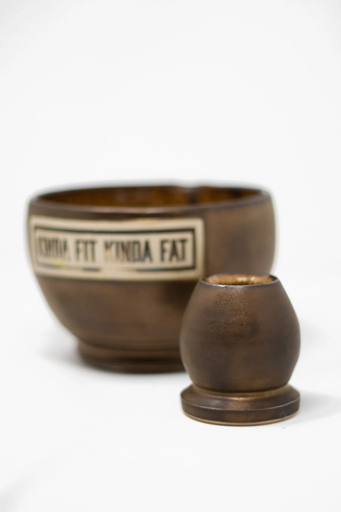 Honey Alloy Matcha Bowl & Whisk Stand - Image 3