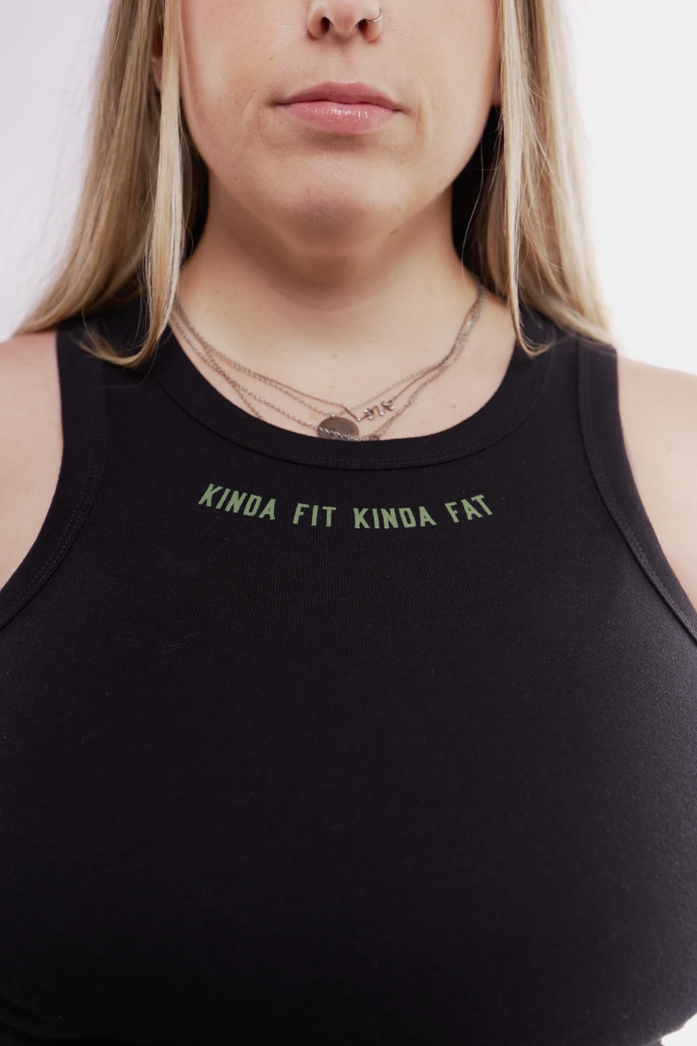 Medallion Ribbed Crop Racer Tank - Image 7