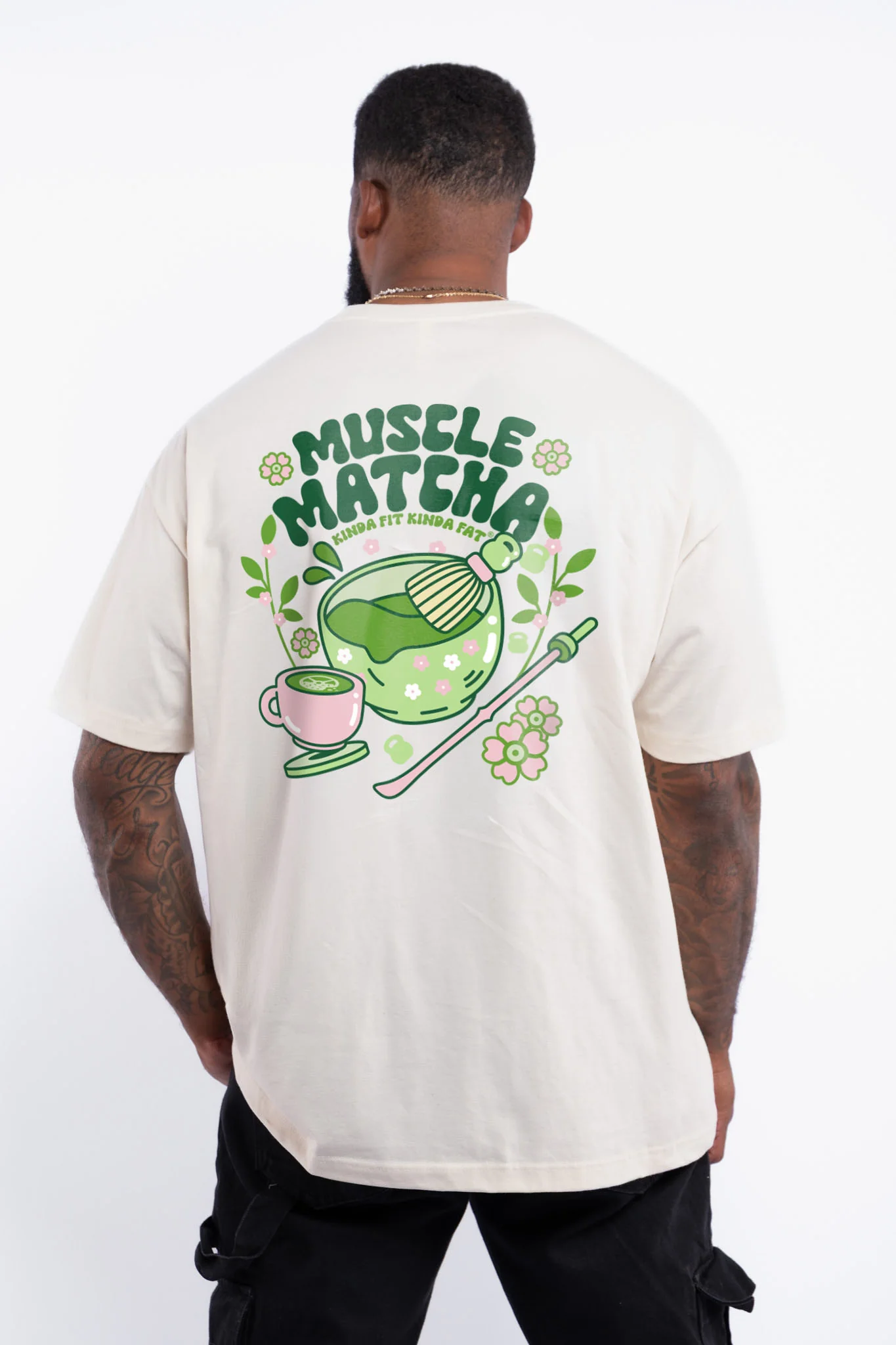 Muscle Matcha Deluxe Cotton T-Shirt - Image 3