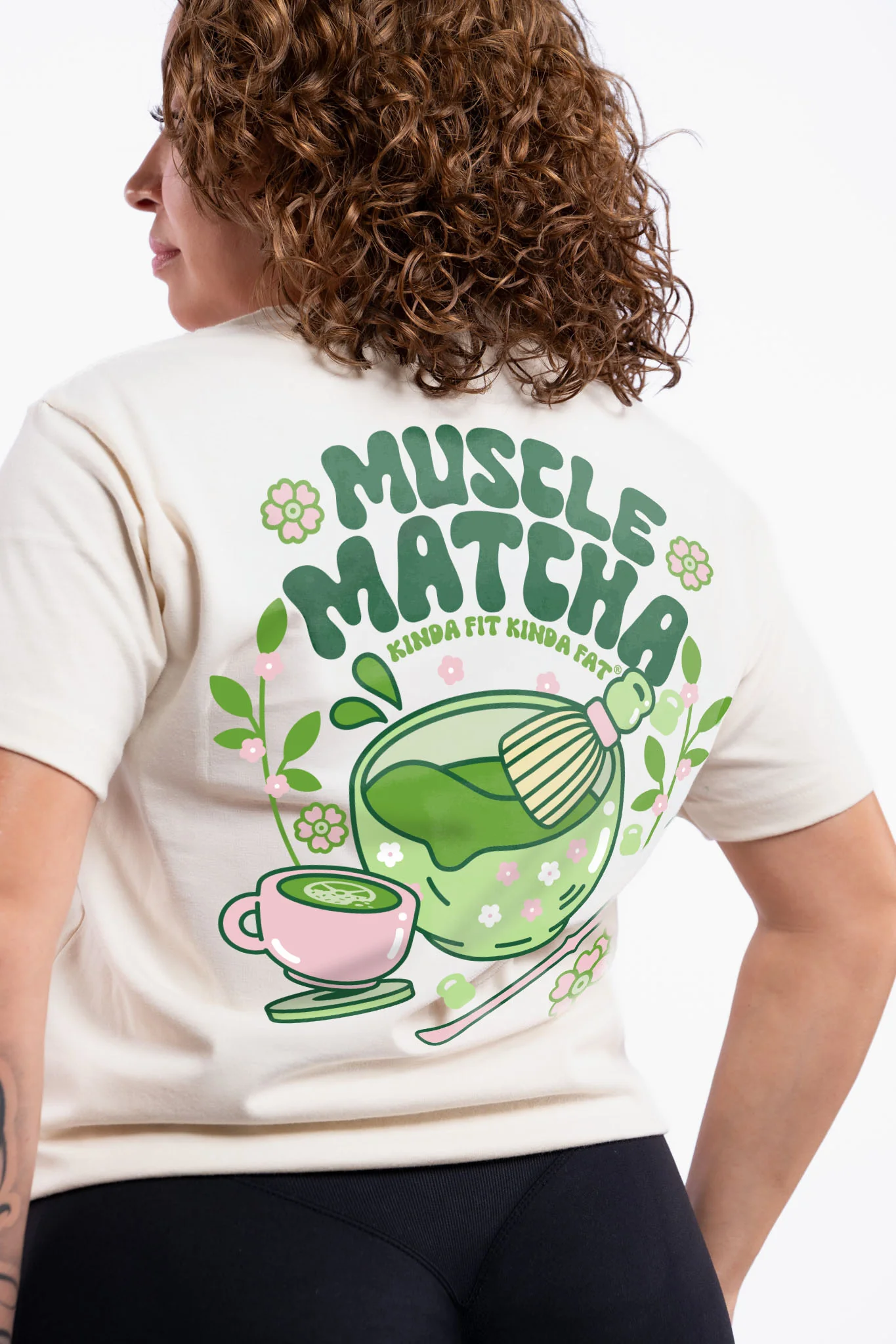 Muscle Matcha Deluxe Cotton T-Shirt - Image 6