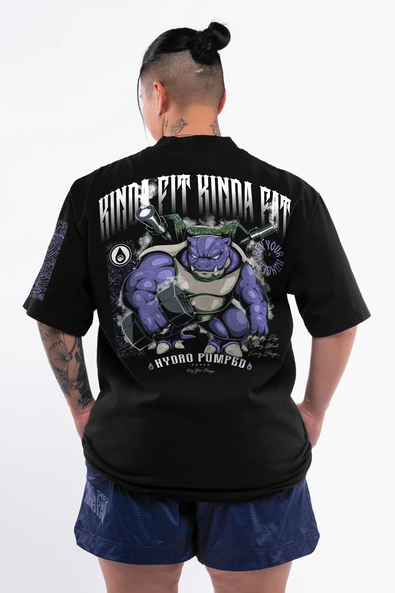 Shiny Hydro Pumped Premium Oversized T-Shirt (VIP Exclusive) - Image 3