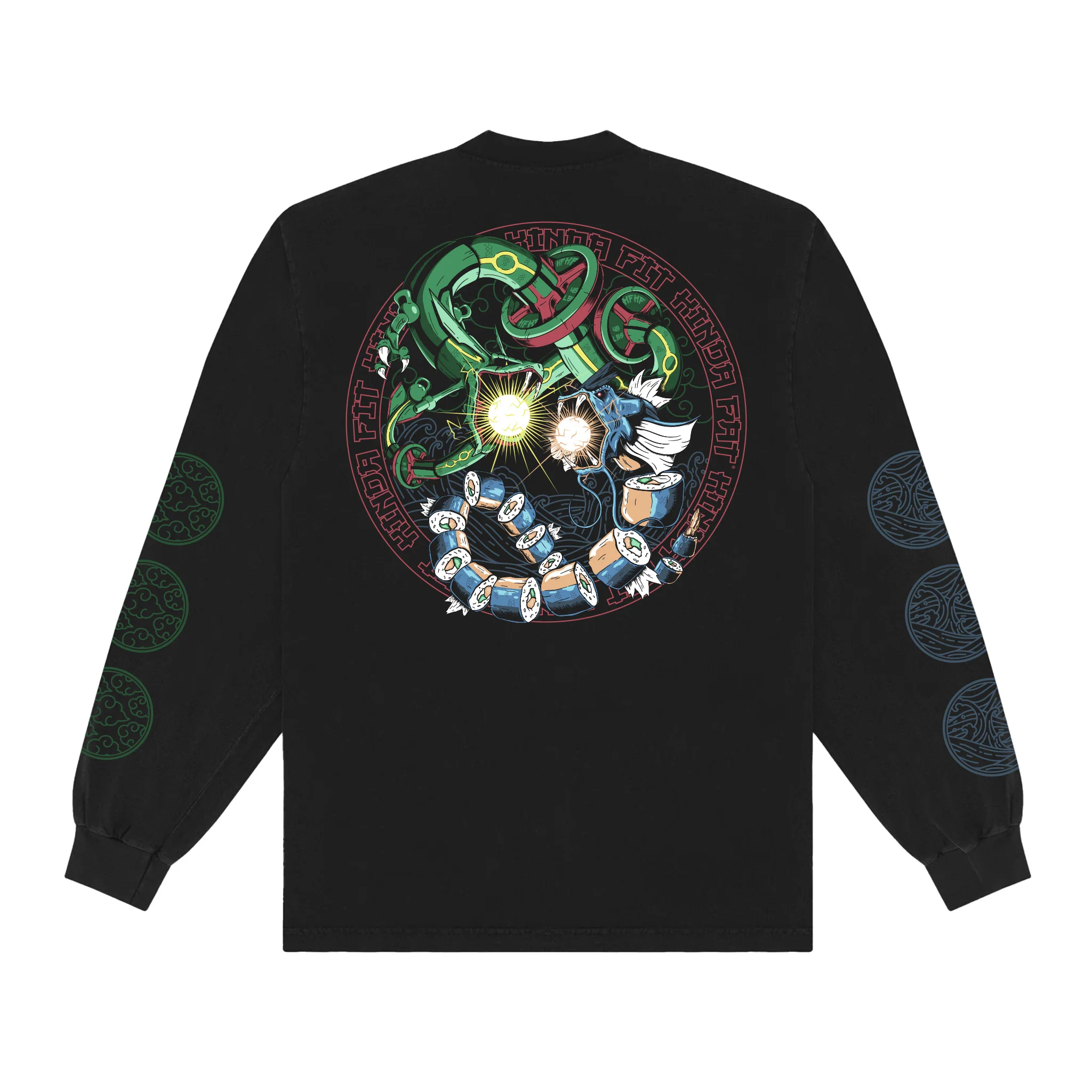 Wheyquaza vs Gyarolldos Premium Oversized Longsleeve - Image 11