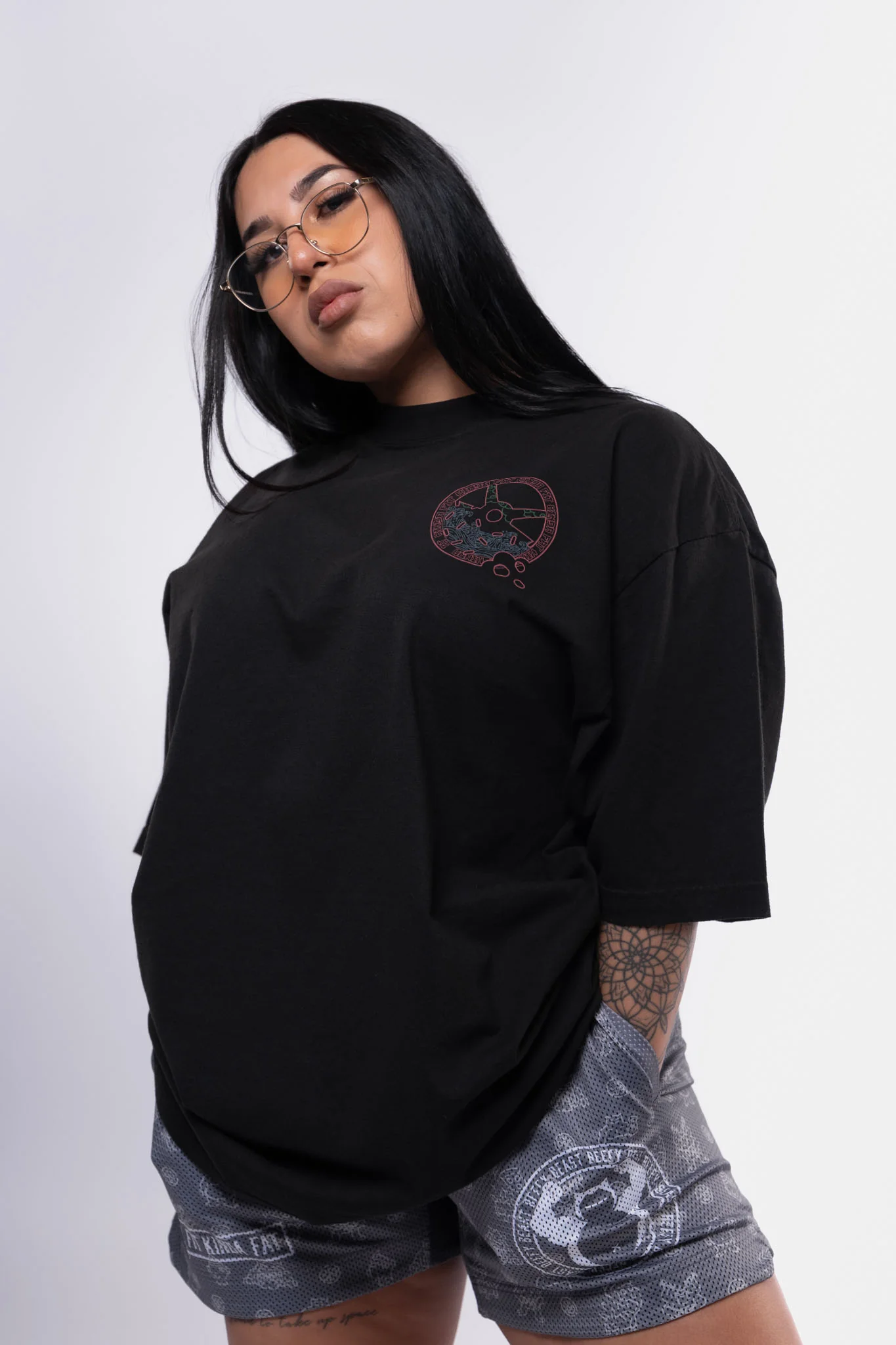 Wheyquaza vs Gyarolldos Premium Oversized T-Shirt - Image 5